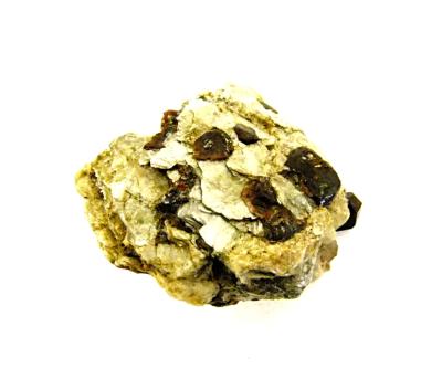 GARNET IN MICA RAW CRYSTAL SPECIMEN.   SP12197