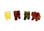 SET OF FOUR ELEPHANT CARVINGS.   SP13812POL