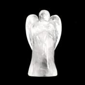 LARGE ANGEL CARVING IN QUARTZ.   SP14364POL