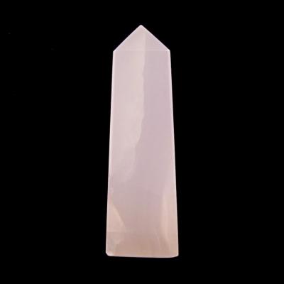 GEMSTONE OBELISK IN MANGANO CALCITE.   SP15021POL