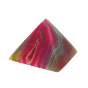 Geode Pyramid in Grey/ Pink Coloured Agate.   SP15671POL