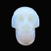 Carving Of A Skull In Opalite.   SP17391POL