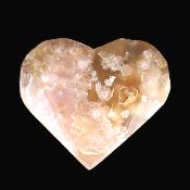 Flower Agate Gemstone polished Heart Carving.   SP17550POL