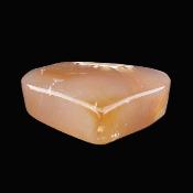 Flower Agate Gemstone Polished Heart Carving.   SP17551POL