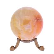 Gemstone Polished Geode Sphere In Carnelian.   SP17558POL