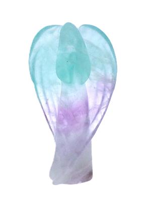 Gemstone Angel Carving In Fluorite.   SP17777POL 