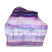 Green/ Purple Polished Face Fluorite Slice Specimen.   SP17838POL
