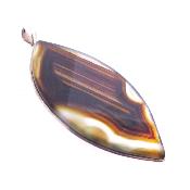 Unique 925 silver pendant featuring Banded Agate.   SP1846PEND
