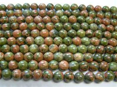 UNAKITE BEAD STRING. SP359
