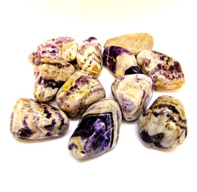 Jumbo Chevron Amethyst Polished Tumble Stones (1Kg Bag Bulk Buy).