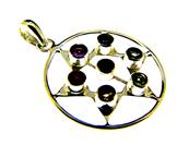 CHAKRA STAR & CIRCLE PENDANT IN 925 SILVER. SPR9186PEND