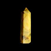 GEMSTONE POLISHED AND FACETED POINT IN CRAZY LACE AGATE.    SP13887POL