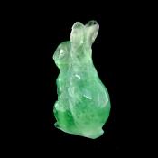 Carving of a Rabbit in Green Fluorite.   SP15472POL