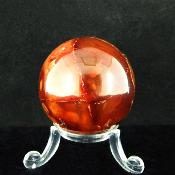 Gemstone Sphere in Carnelian.   SP15736POL