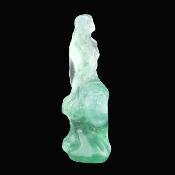 Carving Of A Mermaid Seated On A Rock In Fluorite.   SP17213POL