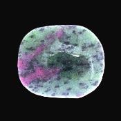 Ruby In Zoisite Fully Polished Pebble/ Palm Stone.   SP17468POL