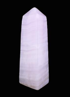 Fully Polished Gemstone Obelisk In Mangano Calcite.   SP17601POL 