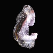 Agate With Amethyst Druze Polished Edge Geode Specimen.   SP17616POL