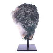 Agate Polished Face Nodule Specimen On Metal Display Stand.   SP17828POL