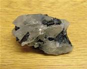 GREEN / BLACK TOURMALINE IN QUARTZ. SP5887