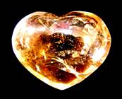 SMOKEY QUARTZ LARGE PUFF HEART. SP9715POL