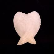 Angel Wings Carving in Rose Quartz.   SPR15231POL