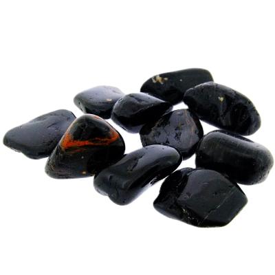 Black Tourmaline Polished Pebbles (500g Bag).   SPR16579WHA