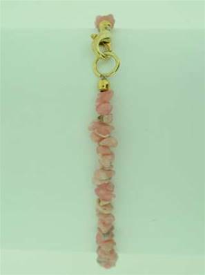 GEM CHIP BRACELET IN RHODOCHROSITE (10 PACK).  SPR656WH