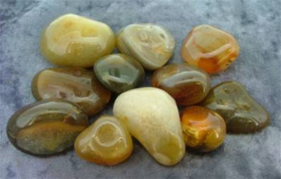 BROWN AGATE POLISHED TUMBLE STONES (EXTRA LARGE SIZE) 1Kg BAG. POLSTONE7