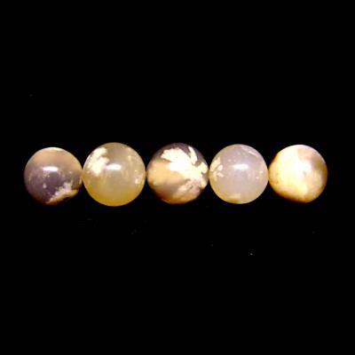 Flower Agate Mini Spheres 5 pack.   SP15125POLWH