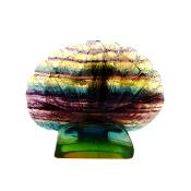 Carving Of A Peacock In Rainbow Fluorite.   SP16840POL