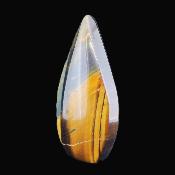 Tiger's Eye Fully Polished 'Flame' Carving.   SP17158POL
