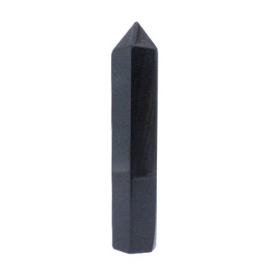 Black Obsidian Fully Polished & Facetted Point/ Tower Specimen.   SP17304POL