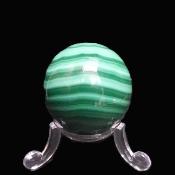 Gemstone Sphere In Malachite.   SP17314POL