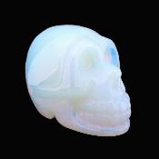 Carving Of A Skull In Opalite.   SP17391POL