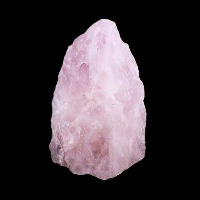Rose Quartz Raw Crystal Specimen With Flat Cut Base To Stand.   SP17401