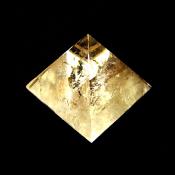 PYRAMID IN 'SLIGHTLY' SMOKEY QUARTZ.   SP13726POL