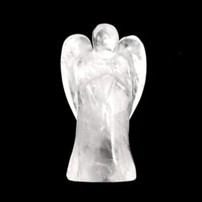 LARGE ANGEL CARVING IN QUARTZ.   SP14364POL