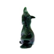 Wolf Carving in Malachite.   SP15473POL