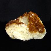 Citrine Druze Single Hole Tea Light Holder.   SP15669SLF