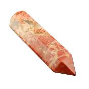 Red Jasper Faceted & Polished Point Massage/ Healing Wand.   SP15700POL