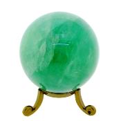 Gemstone Sphere In Green Fluorite.   SP16637POL