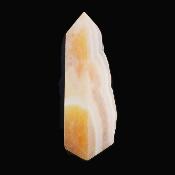 Three Sides Partially Polished Orange Calcite Point/ Tower Specimen.   SP17142POL