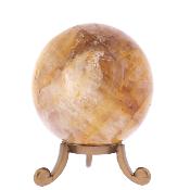 Gemstone Polished Sphere In Golden Healer Quartz.   SP17559POL