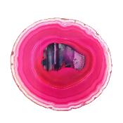 Agate Polished Front & Rear Face Slice Specimen Coloured Pink.   SP17647POL
