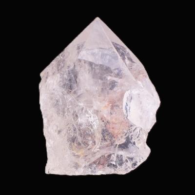 Quartz Raw Point Specimen With Polished Top And Flat Cut Base.   SP17817POL