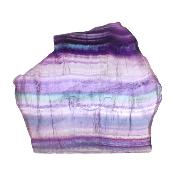 Green/ Purple Polished Face Fluorite Slice Specimen.   SP17838POL