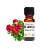 PURE ESSENTIAL OIL - ROSE GERANIUM. pelargonium graveolens / pelargonium rosa. SPR1084