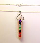 ROSE QUARTZ CHAKRA POINT PENDANT.   SPR12404PEND