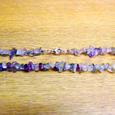 GEM CHIP NECKLACE IN FLUORITE (10 PACK).   SPR14306NWH